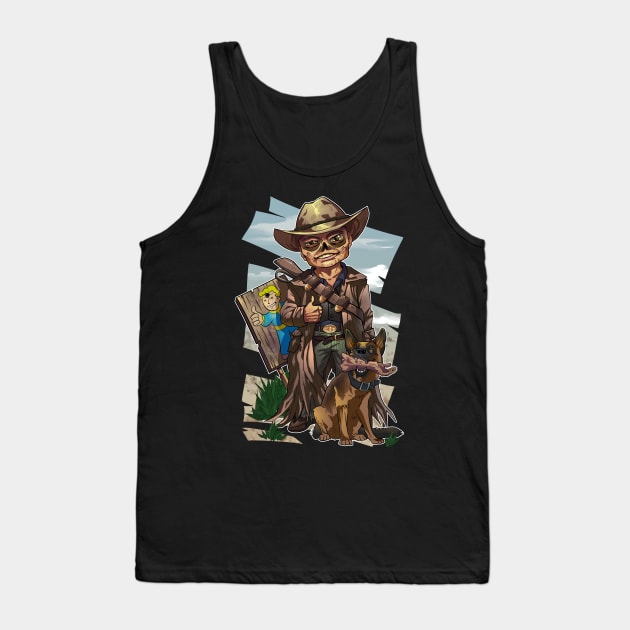 The Ghoul and Dogmeat Tank Top by Raul_Picardo